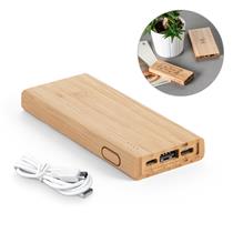Bateria portátil em bambu