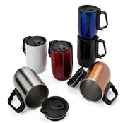 Caneca Inox Parede Dupla 350 ml com base antiderrapante