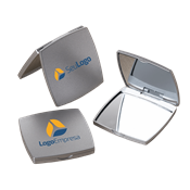 Espelho Plástico Duplo Sem Aumento