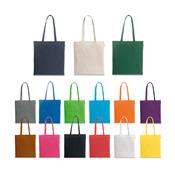 Sacola em algodão reciclado e poliéster reciclado sem tingimento (140 g/m²)