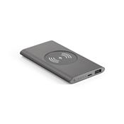 Power bank com carregador wireless em alumínio 100% reciclado e capacidade de 4.000 mAh
