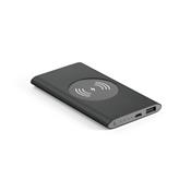 Power bank com carregador wireless em alumínio 100% reciclado e capacidade de 4.000 mAh