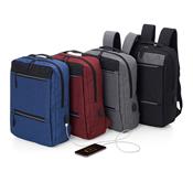 Mochila de Nylon USB 21L Com 3 Compartimentos