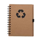 Bloco de Anotação Ecológico com Símbolo Reciclado