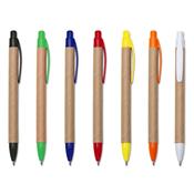 Caneta Eco. De Papelão Com Detalhes Plasticos