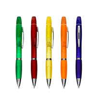 Caneta Plástica Com Marca-Texto