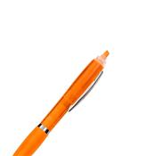 Caneta Plástica Com Marca-Texto