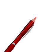 Caneta Plástica Com Marca-Texto