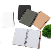 Caderno Kraft B6 com Porta Caneta