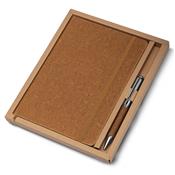 Kit Escritório A5 Capa em Couro Reciclado e Caneta Metalica