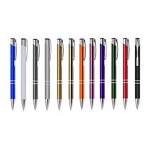 Caneta metal inteira colorida 2 argolas