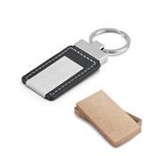 Chaveiro Metal com Detalhe em Couro Sintético