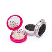 Escova com Espelho Redonda em Plástico Resistente