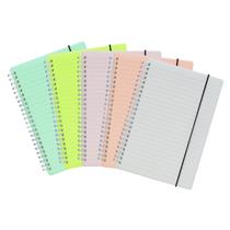 Caderno A5 Plástico 80 Folhas