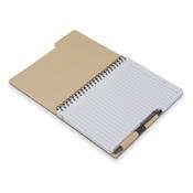 Caderno Capa em Papelão Reciclado c/ Caneta