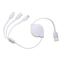 Cabo USB Retrátil 3 em 1