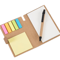 Bloco de Anotações com Autoadesivos em kraft